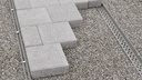 Randabschlussprofil steinfix® gerade grau, Länge 200 cm