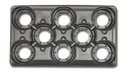 Starlet-Tray 8 Mulden, Topfmass 13 cm