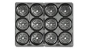 Tragepackung 12 (2x6) Mulden, Topfmass 9 cm, ohne Tragegriff