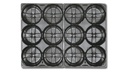 Tragepackung 12 (2x6) Mulden, Topfmass 10.5 cm, ohne Tragegriff