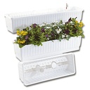 Blumenkasten VENEZIA anthrazit 100 cm, inkl. Wasserstandsanzeiger