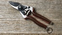 Baumschere FELCO 6 Elite, Klinge Black F-Tech, lederbezogene Griffe