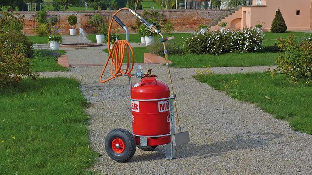Tragbares Abflammgerät (thermischer Unkrautvernichter), 160 mm Arbeitsbreite