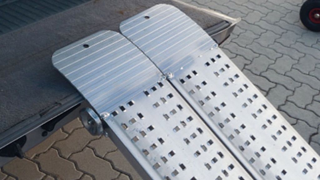 Verladeschiene für Kleingeräte aus Aluminium 2.50 m lang