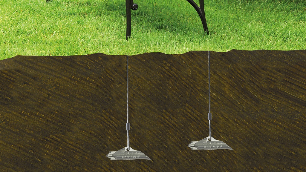 Erdanker DUCKBILL Typ 40-DBI, mit Stahlseil, einzeln