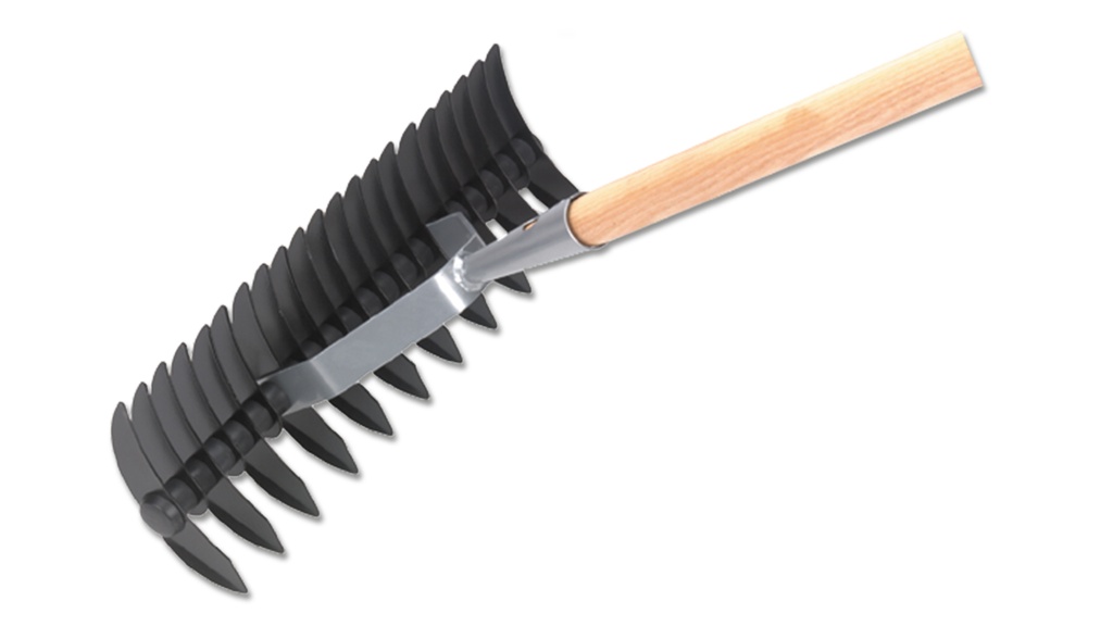 Rasenlüfter mit Stiel, 38 cm breit