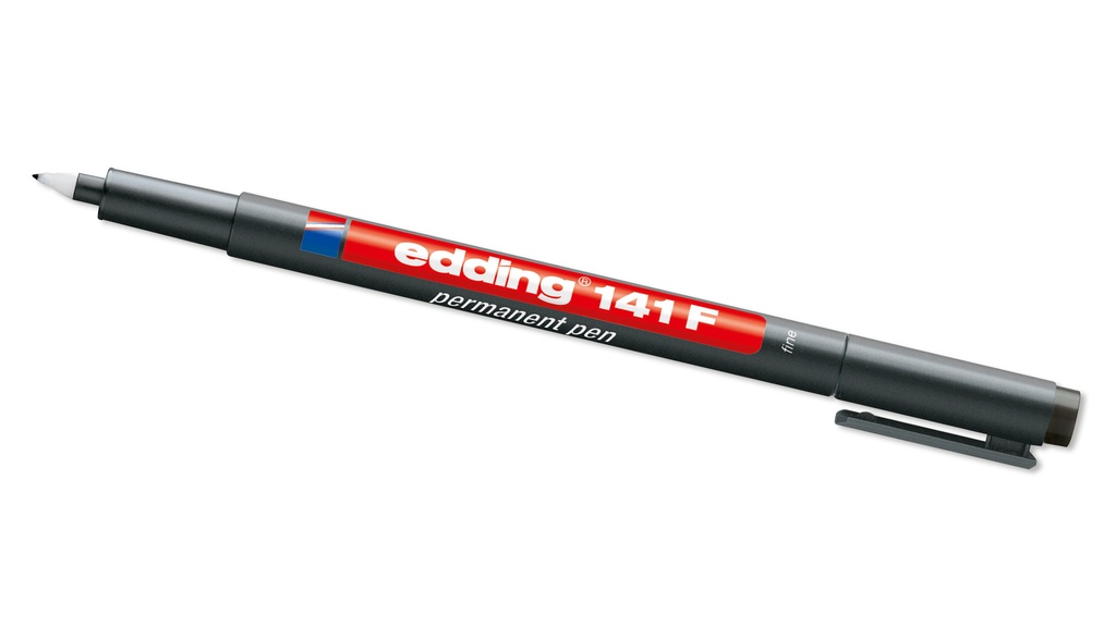 Wetterstift «EDDING 141 F», schwarz, Strichstärke ca. 0.6 mm
