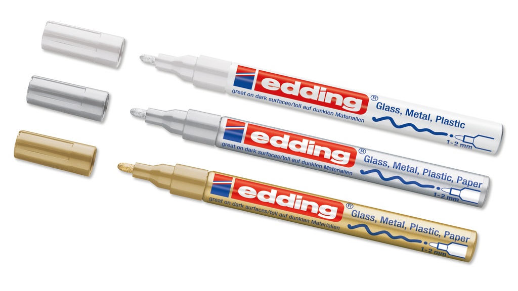 Marqueur peinture «EDDING 751», argenté, largeur du trait env. 1-2 mm