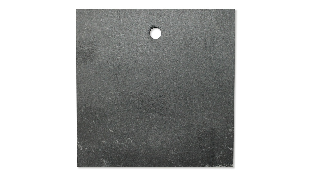 Ardoise rectangulaire perforée Ø 7 mm, 95 x 95 mm