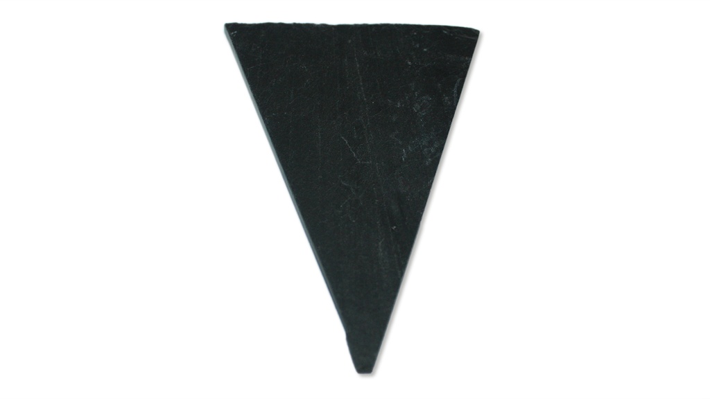 Ardoise à piquer au sol, triangulaire, 75 x 95 mm