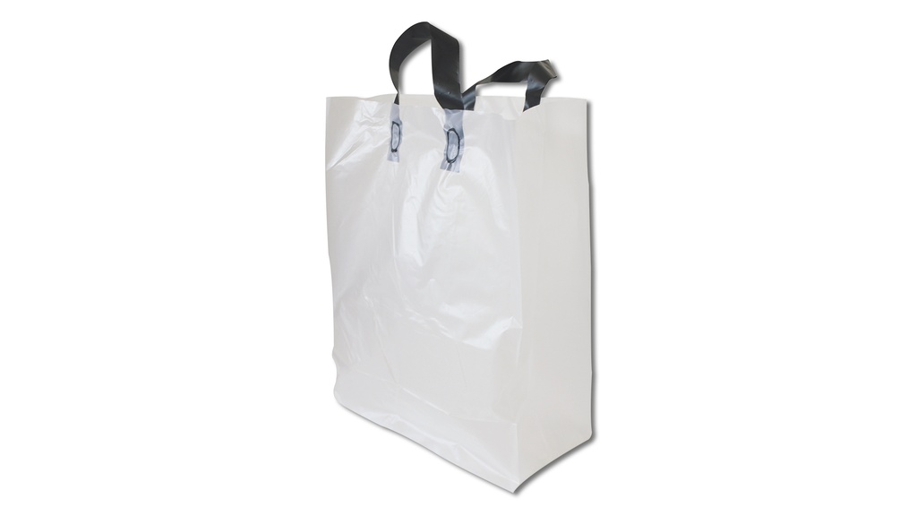 Tragetasche «Polyshop» Polyethylen 60 my milchig-transparent, 32/17 x 41 cm, 400 Stück