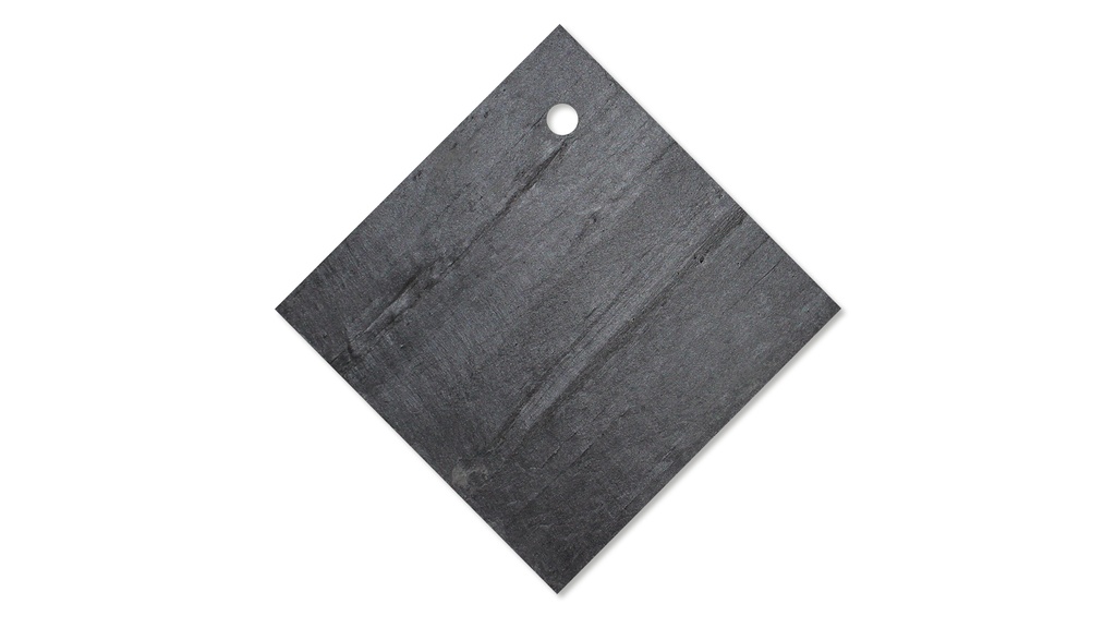 Ardoise losange perforée Ø 7 mm, 95 x 95 mm
