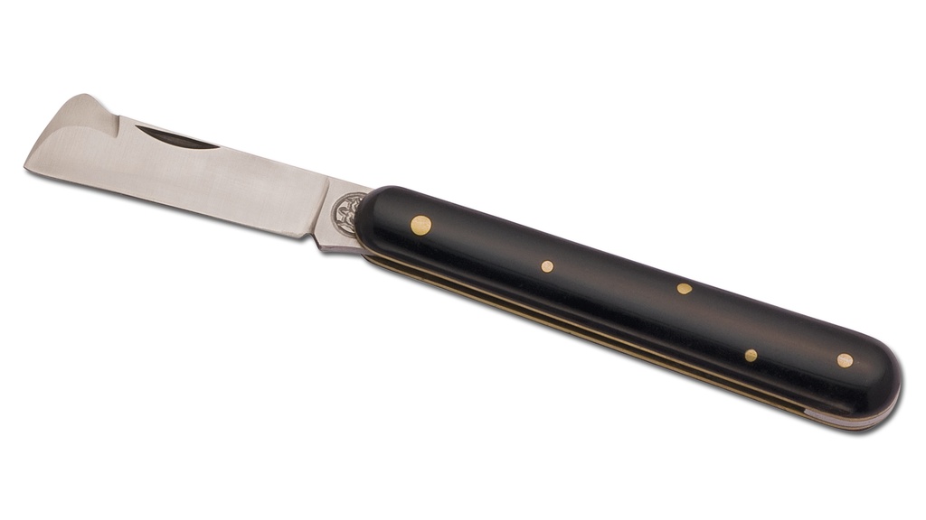 Okuliermesser schwarz, 10 cm lang
