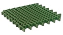 Dalles gazon en caoutchouc vert 100 x 100 cm, 45 mm