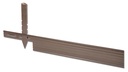Randbegrenzung Aluminium braun, Höhe 10.2 cm, Dicke 3.2 mm