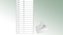 Étiquettes à boucle TYVEK® blanche, 220 x 25.50 mm, paquet de 1'000 étiquettes