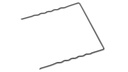 Agraffe U-förmig GEOHIT EXTRA blank 20 x 20 x 20 cm, 100 Stück