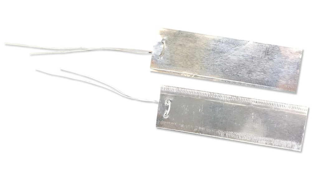 Alu-Hängeetiketten PRINTIKETT 76 x 22 mm, 100 Stück