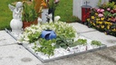Bordure tombale acier zinguée 75 x 125 cm