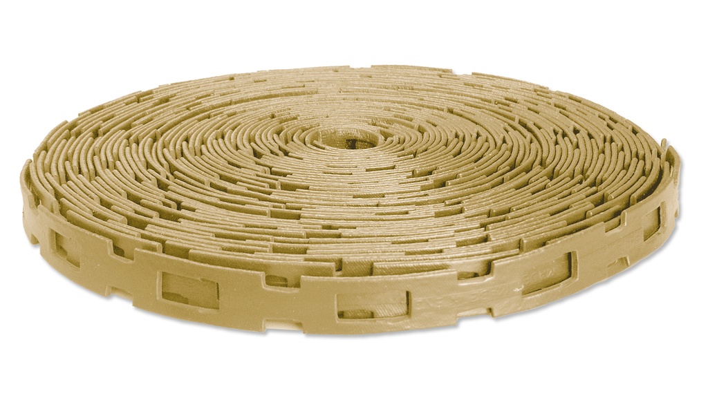 Baumbinder (Kettenbinder) No. 5, beige, 25.4x3.8 mm, Rolle à 25 m