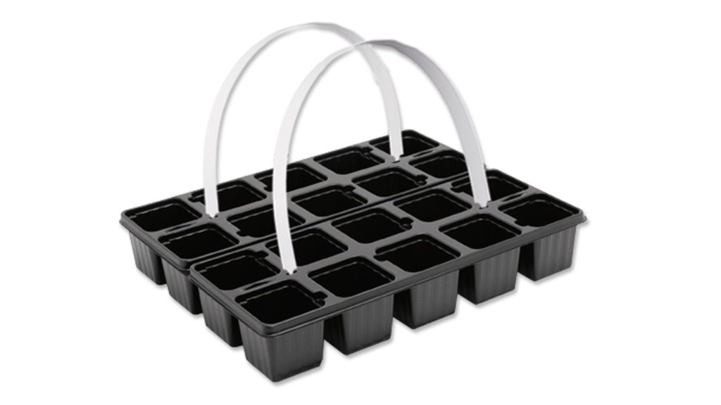 Tragepackung 20 (2x10) Mulden, Topfmass 5.5/5.5 cm, ohne Tragegriff