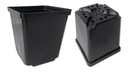 Conteneurs rectangulaires noirs, 12 x 12 x 14 cm, 270 pièces