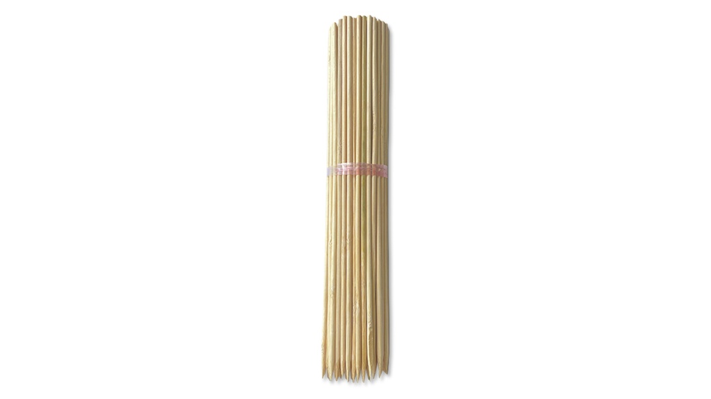 Bambou refendu couleur nature, longueur 50 cm, ø 5 mm, botte de 100 pièces