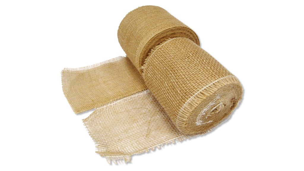 Toile de jute qualité forte largeur 10 cm