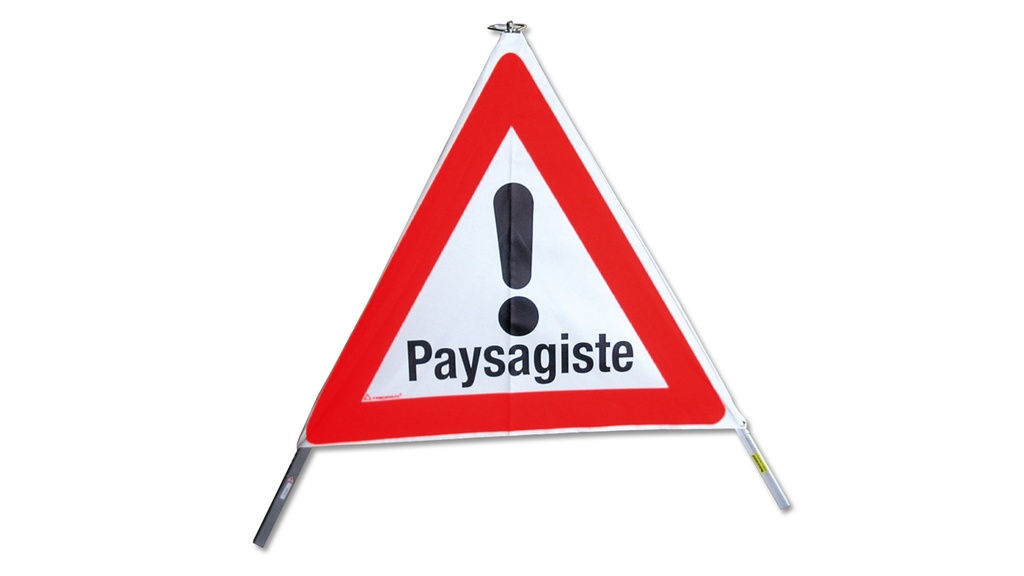 TRIOPAN-Faltsignal, Signal 1.30 «Paysagiste», tagesleuchtend, Grösse 90 cm
