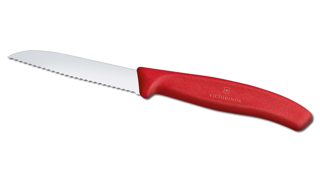 Couteau à éplucher à tranchant ondulé, longueur totale 18.9 cm