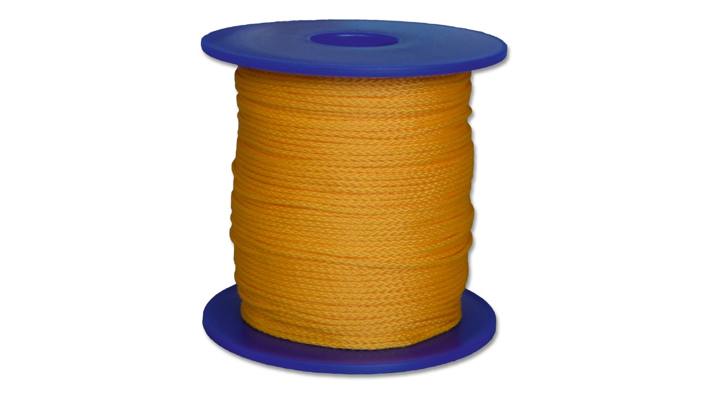 Cordeau de maçons polypropylène jaune, ø 1.5 mm, 50 m