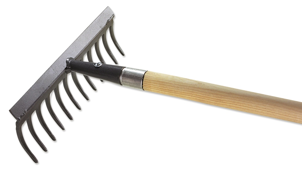 Gartenrechen ERGOLINE 14 Zinken, 35 cm breit