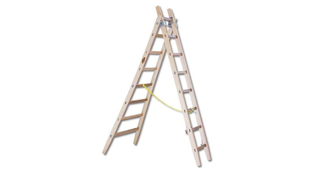 Echelle GUBLER en bois, 2 x 14 échelons, 6.82 m