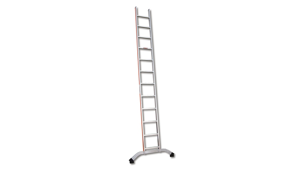 Anlegeleiter aus Aluminium, 14 Sprossen, 4.17 m lang