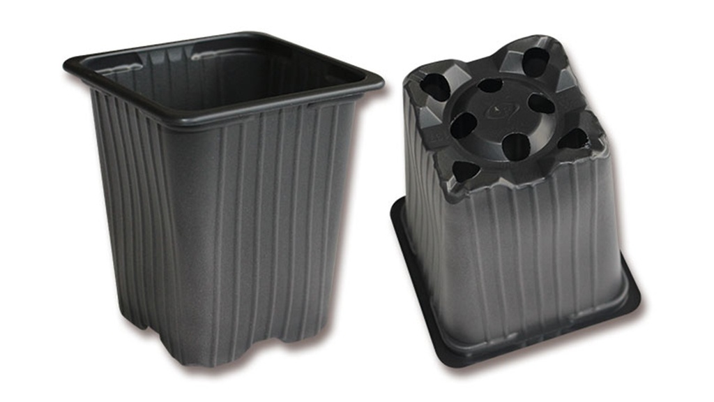 Pot carré DESCH Range 5° noir 7 x 7 x 8 cm, 3528 pièces
