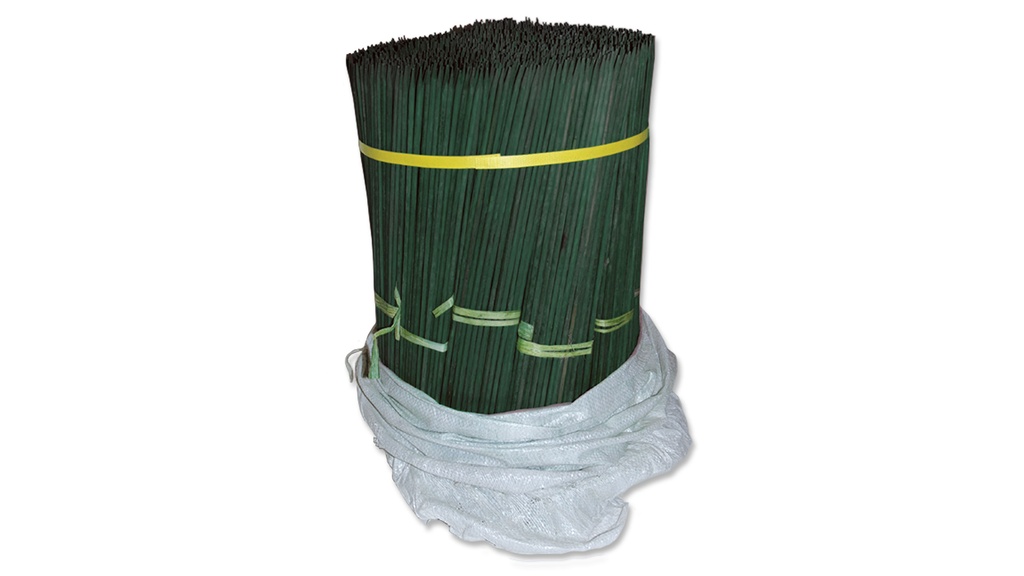 Bambou refendu couleur vert, 40 cm, ø 4.5 mm, botte de 2500 pièces