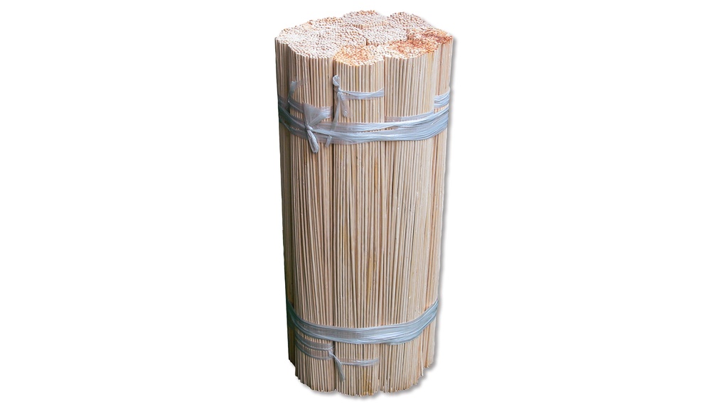 Bambou refendu couleur nature, longueur 80 cm, ø 6.5 mm, botte de 1000 pièces