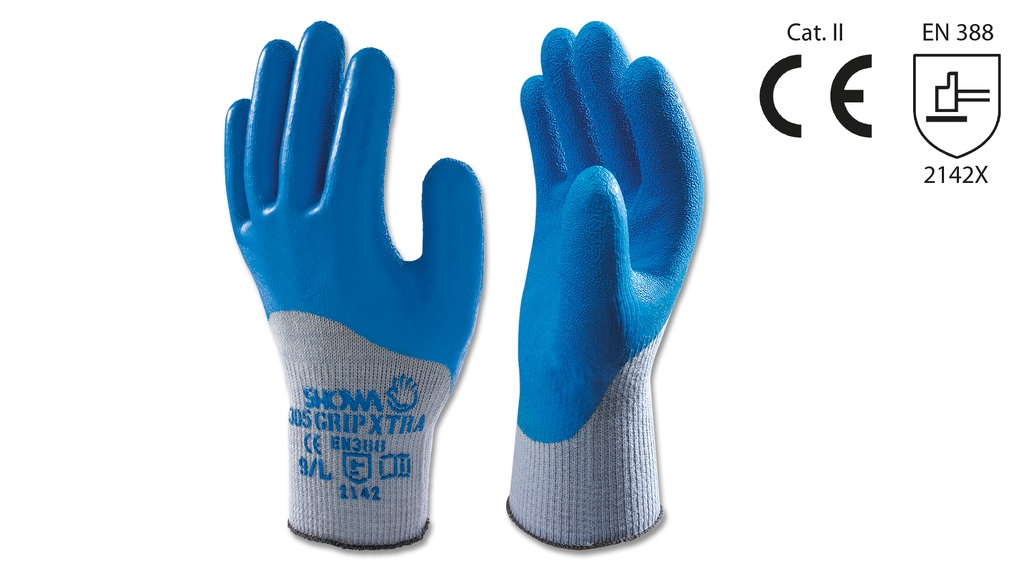 Gants de protection SHOWA GRIP XTRA bleu, taille 10/XL