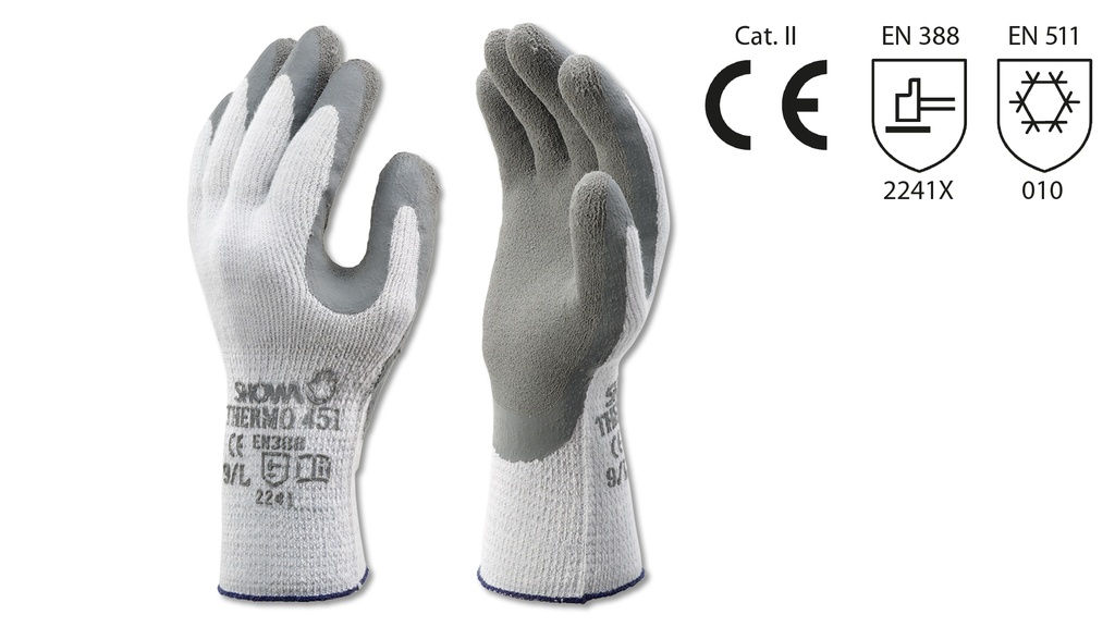 Schutzhandschuhe SHOWA THERMO grau, Grösse 9/L