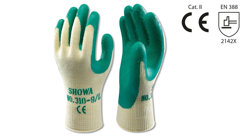Schutzhandschuhe SHOWA grün, Grösse 7/S