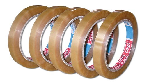 Klebbandstreifen TESA 12 mm x 66 m, Pack à 12 Rollen