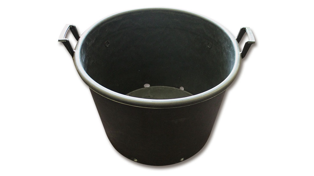 Gross-Container schwarz 100 lt, mit seitlichen Griffen