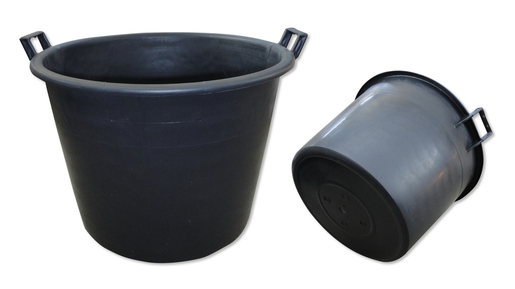 Pflanzkübel schwarz 75 lt, ohne Löcher