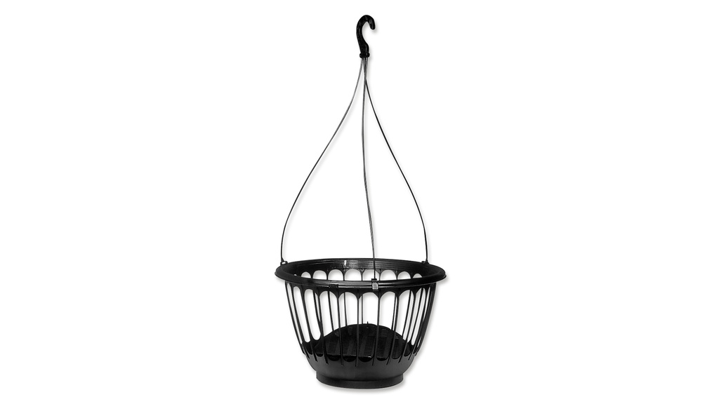 Corbeille à suspension CLASSIC TOP noir, 35cm ø
