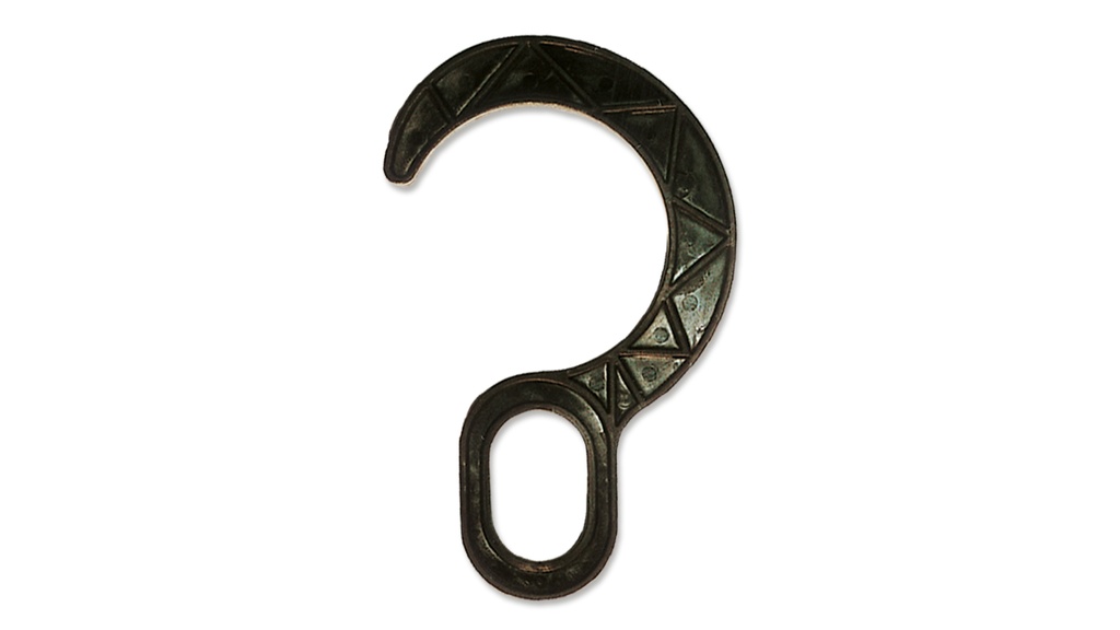 Haken schwarz für Rohre 7.0 cm ø