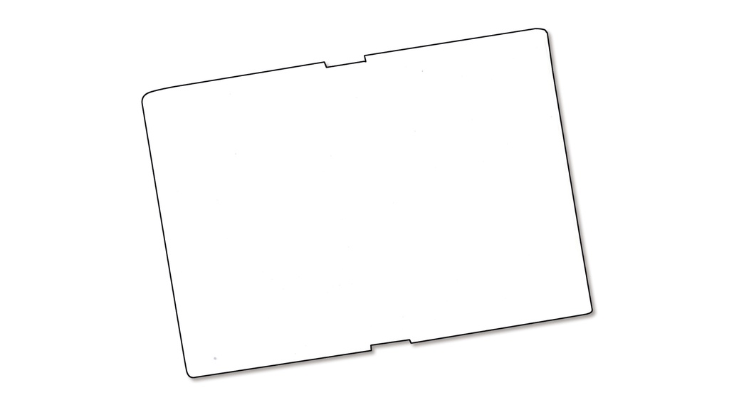 Schildblätter weiss für Laserdrucker, 70 x 135 mm, 25 Bogen
