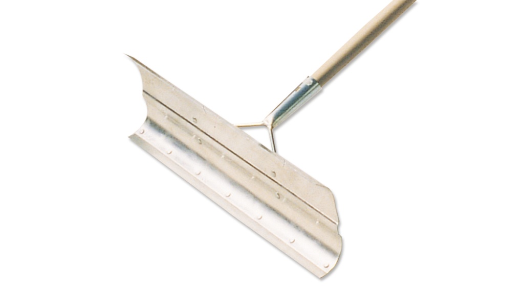 Schneeschieber DURAL aus Leichtmetall mit Stiel, 50 cm breit