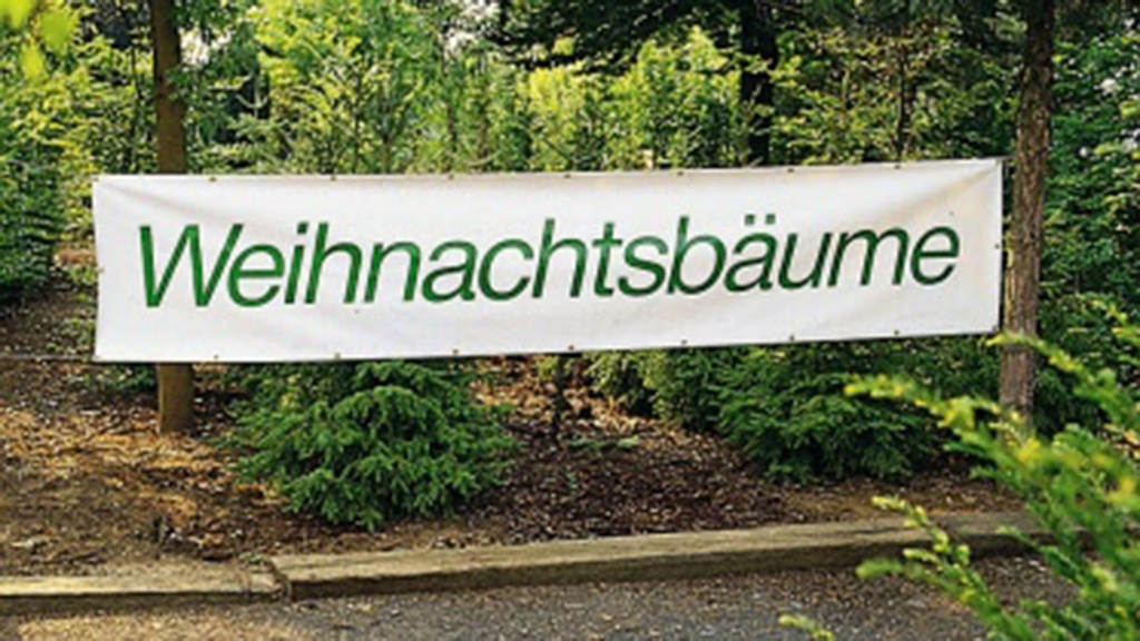 Banden-Werbeplane mit Lagertext