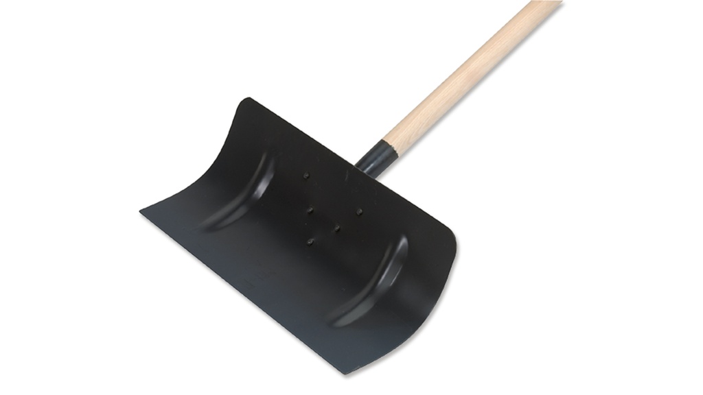 Rablet à neige en acier noir avec manche, largeur 50 cm