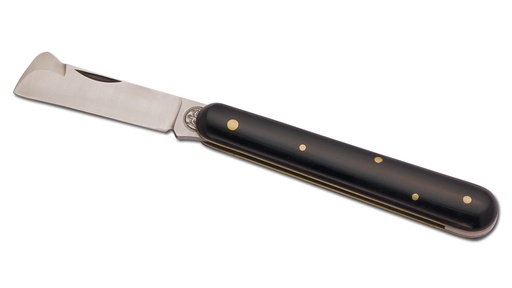 Okuliermesser schwarz, 10 cm lang